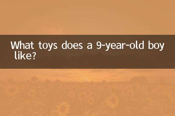 Quali giocattoli piacciono a un bambino di 9 anni?
