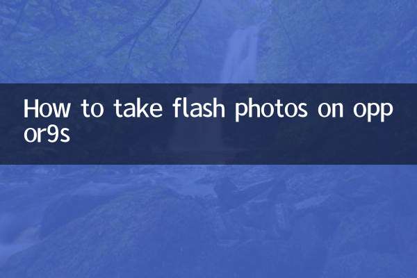 Comment prendre des photos au flash sur oppo9s