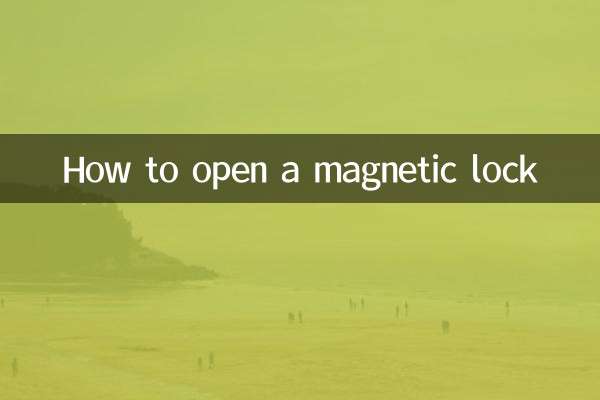 Como abrir uma fechadura magnética