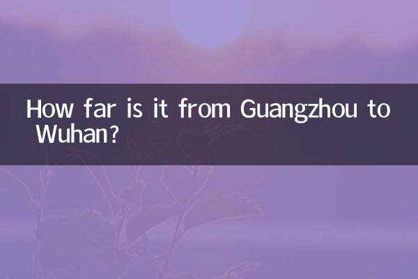 광저우에서 우한까지의 거리는 얼마나 되나요?