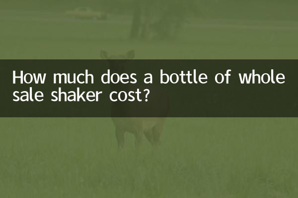 Combien coûte une bouteille de shaker en gros ?