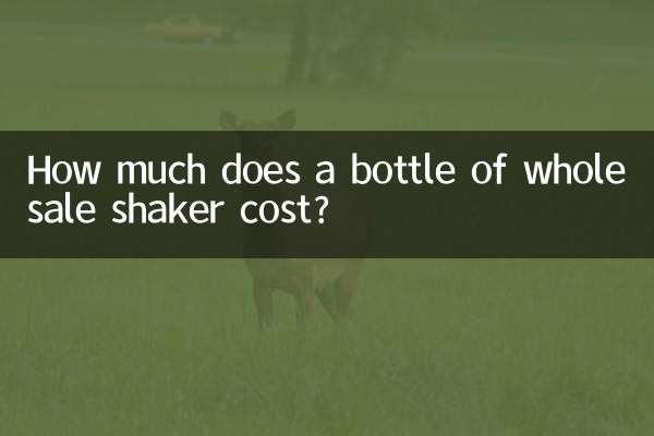 How much does a bottle of wholesale shaker cost?