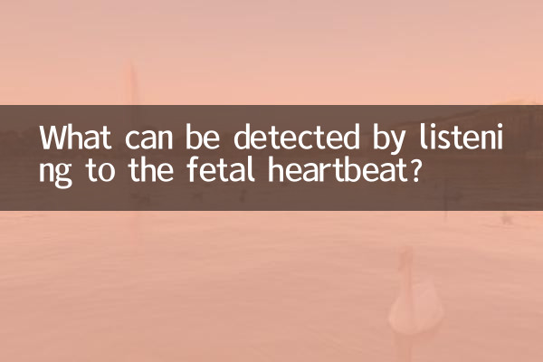 Cosa si può rilevare ascoltando il battito cardiaco fetale?