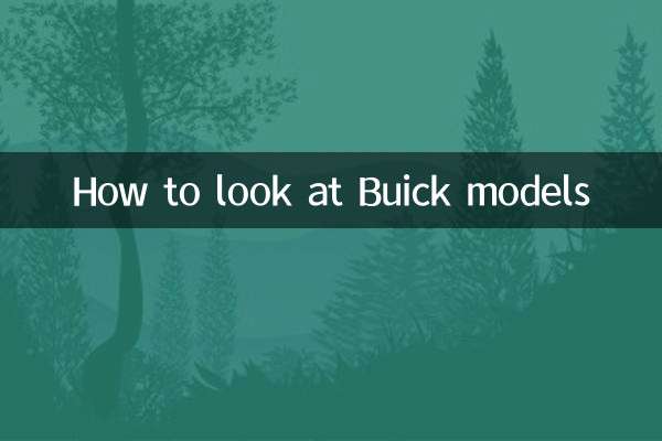How to look at Buick models