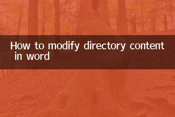 Come modificare il contenuto della directory in Word