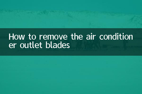 So entfernen Sie die Auslasslamellen der Klimaanlage