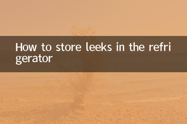 Come conservare i porri in frigorifero