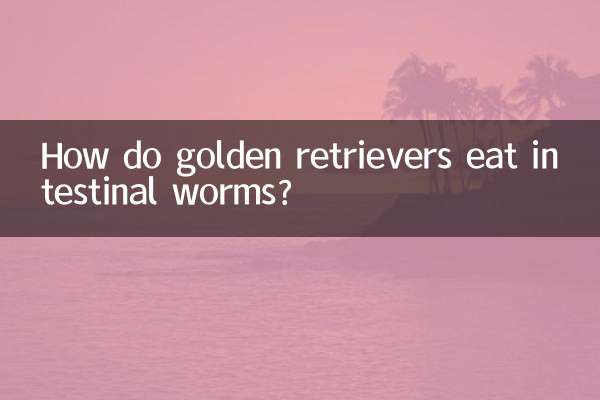 Como os golden retrievers comem vermes intestinais?