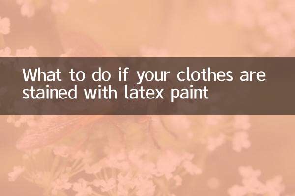 Was tun, wenn Ihre Kleidung mit Latexfarbe befleckt ist?