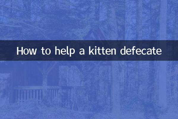 কিভাবে একটি বিড়ালছানা মলত্যাগে সাহায্য করবেন