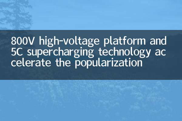 800 V Hochspannungsplattform und 5C-Aufladungstechnologie beschleunigen die Popularisierung