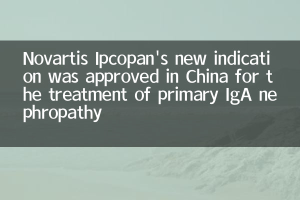 Новый показатель Novartis Ipcopan был одобрен в Китае для лечения первичной нефропатии IgA