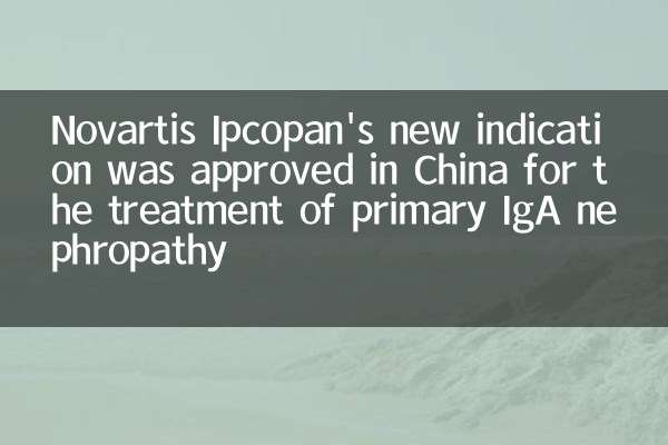 Новый показатель Novartis Ipcopan был одобрен в Китае для лечения первичной нефропатии IgA