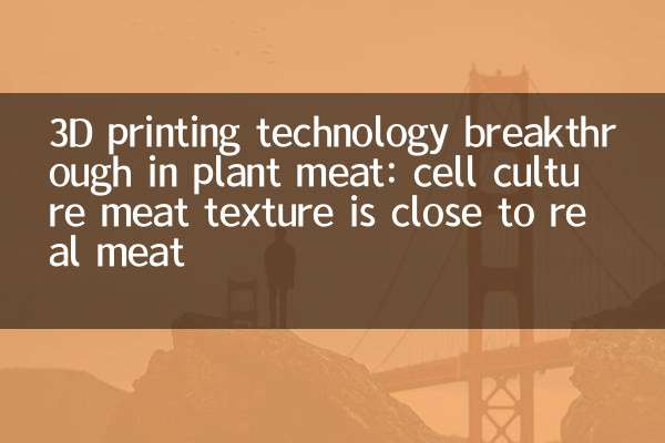 植物肉 3D 打印技术突破：细胞培养肉纹理接近真肉