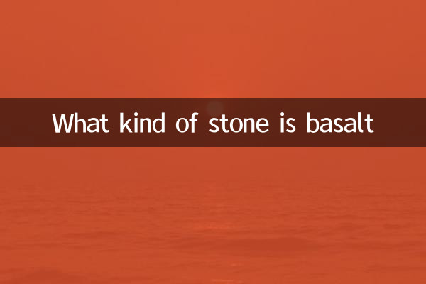 ¿Qué tipo de piedra es basalto?