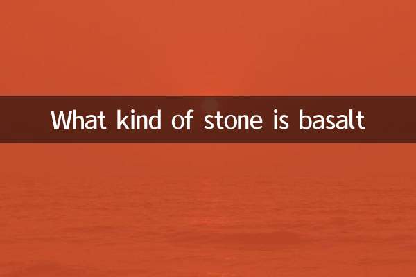 ¿Qué tipo de piedra es basalto?