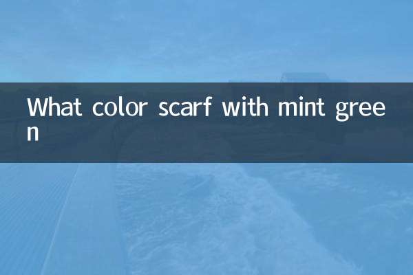Che colore sciarpa con verde menta