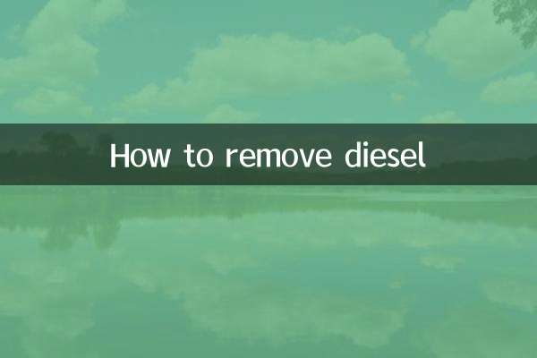 Como remover diesel