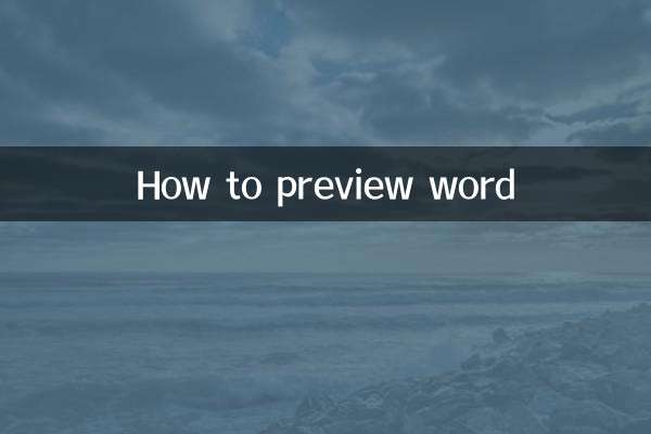Come visualizzare l'anteprima di Word