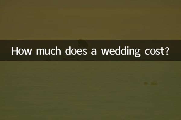 Combien coûte un mariage ?