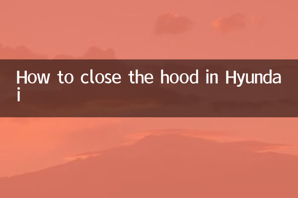 Cómo cerrar el capó en Hyundai