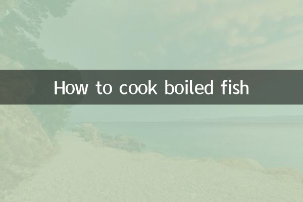 Como cozinhar peixe cozido