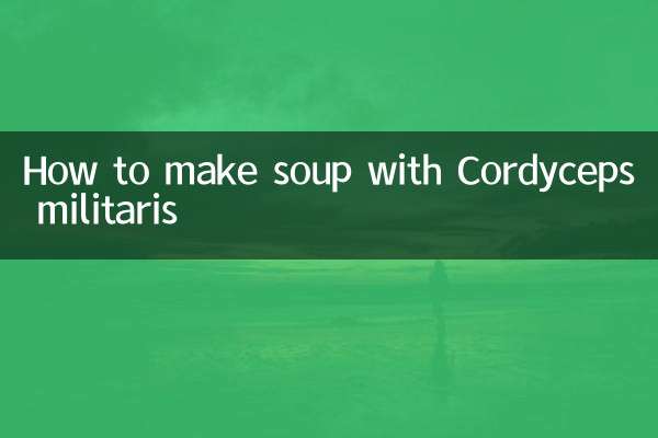 کورڈیسیپس ملیٹریوں کے ساتھ سوپ کیسے بنائیں