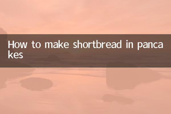 طرز تهیه نان کوتاه در پنکیک