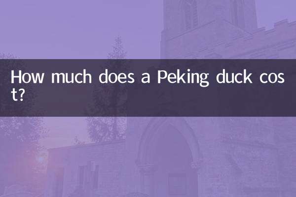 Quanto costa un'anatra alla pechinese?