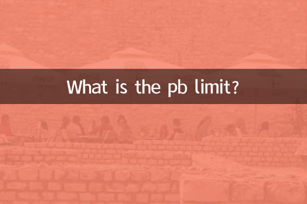 pb 한도는 얼마입니까?