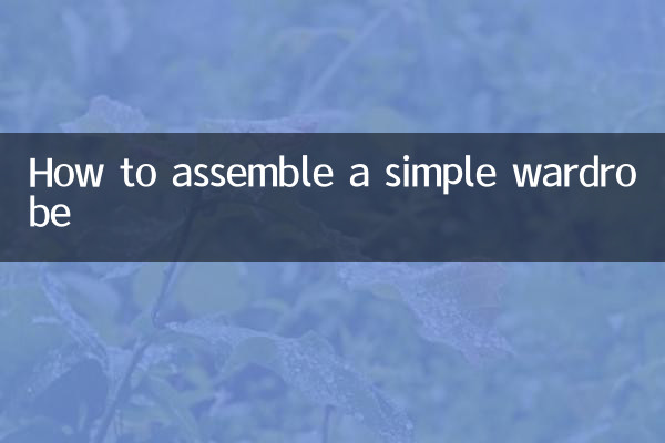 Cómo montar un armario sencillo