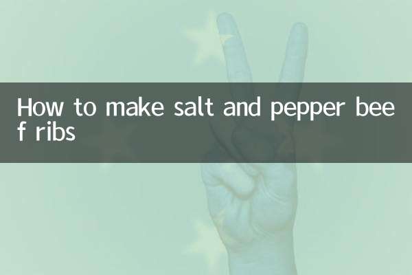 Wie man Rinderrippchen mit Salz und Pfeffer zubereitet