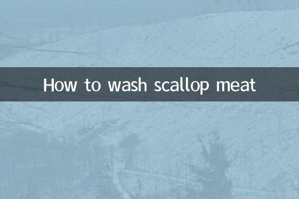 How to wash scallop meat