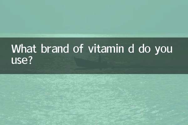 Quelle marque de vitamine D utilisez-vous ?
