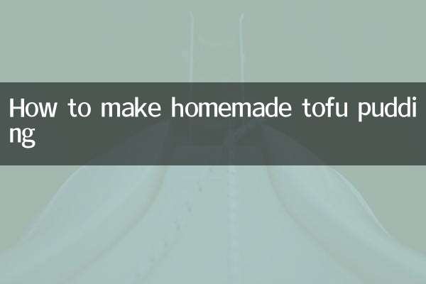 How to make homemade tofu pudding