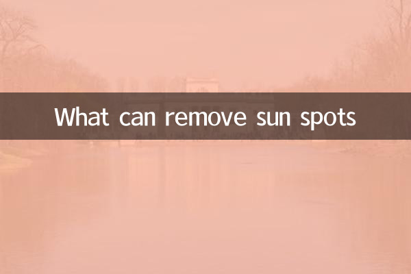 What can remove sun spots