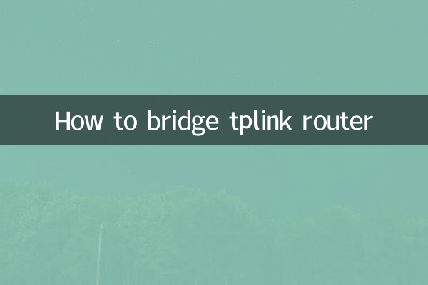 How to bridge tplink router