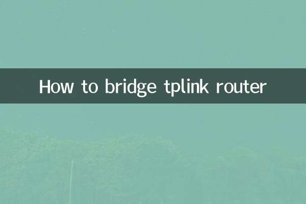 How to bridge tplink router