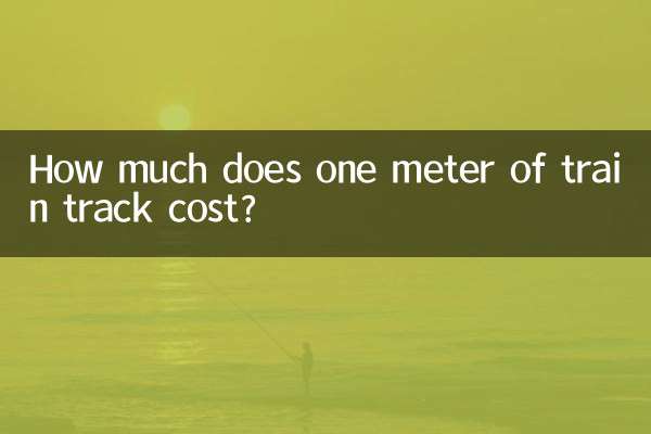 How much does one meter of train track cost?