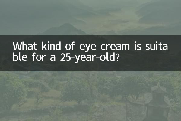 What kind of eye cream is suitable for a 25-year-old?
