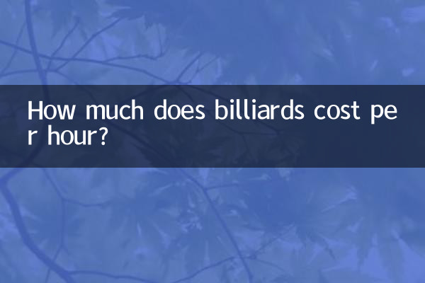 ¿Cuánto cuesta jugar al billar por hora?