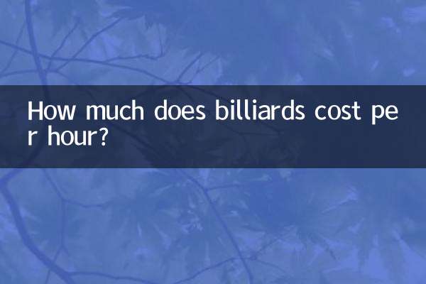 ¿Cuánto cuesta jugar al billar por hora?