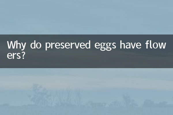 لماذا يحتوي البيض المحفوظ على أزهار؟