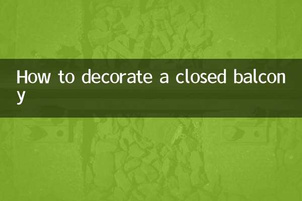So dekorieren Sie einen geschlossenen Balkon