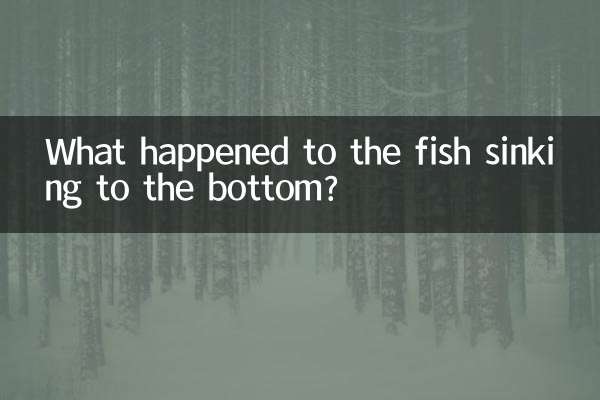 What happened to the fish sinking to the bottom?