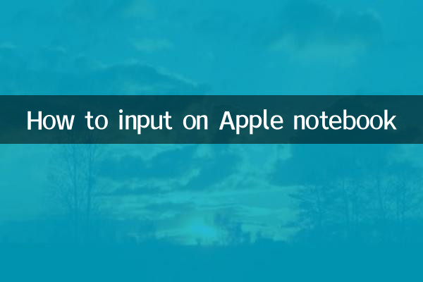 Как ввести на ноутбуке Apple