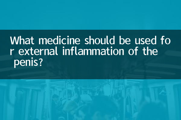 What medicine should be used for external inflammation of the penis?