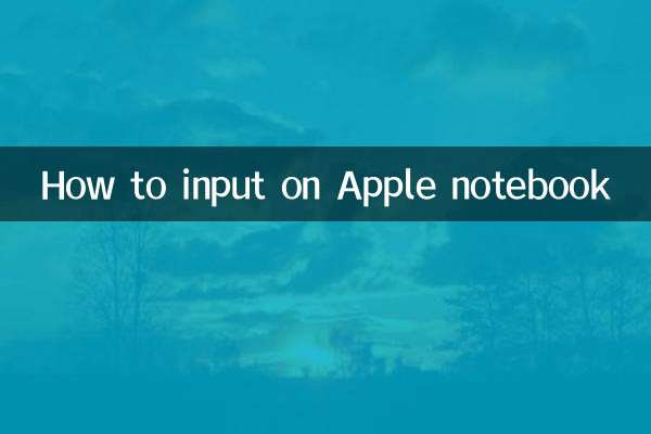 Appleノートブックでの入力方法
