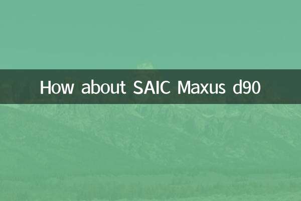 Que diriez-vous du SAIC Maxus d90