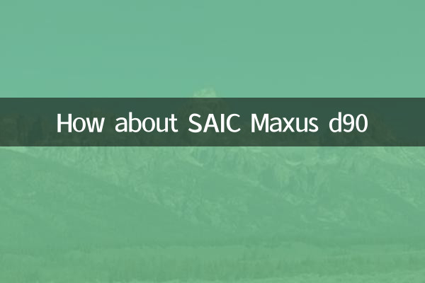 How about SAIC Maxus d90